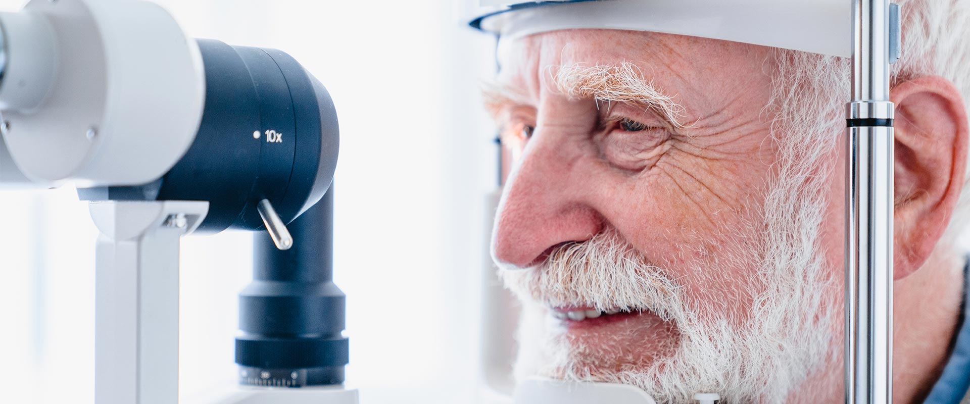 What is a slit lamp test used for?