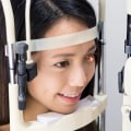 What does the slit lamp test do?