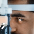 How is a slit lamp examination done?