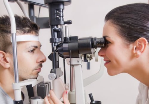 What can you see in slit lamp?