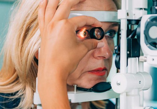 What does a slit lamp test do?